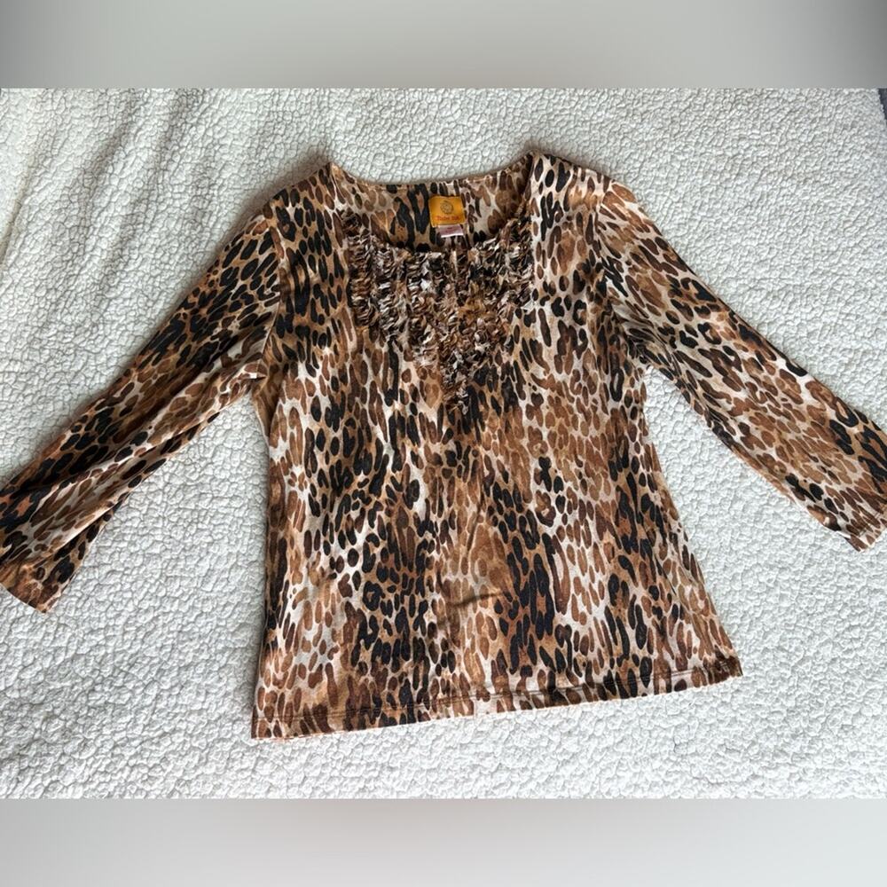 Ruby Rd. Animal Print Shirt